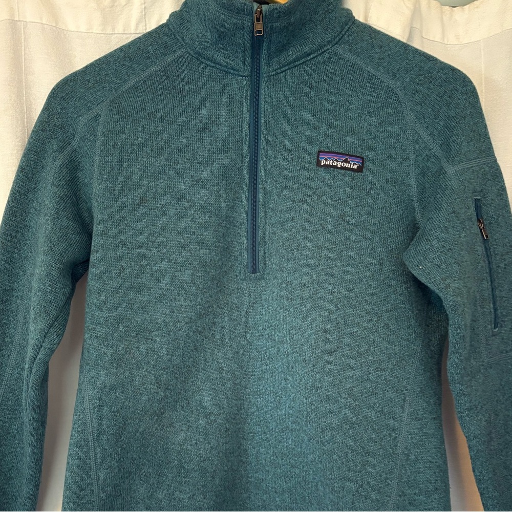 Patagonia Women's Better Sweater® 1/4-Zip Fleece Teal size S